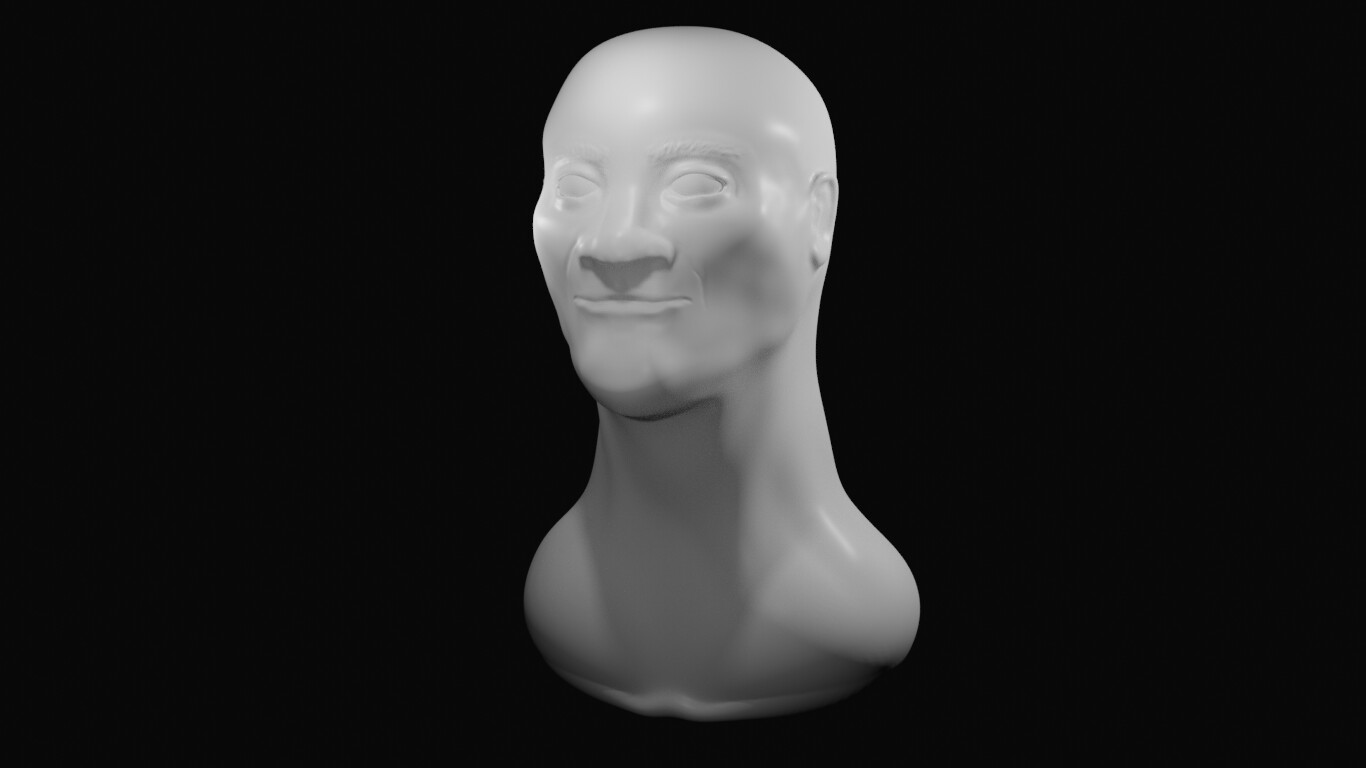 ArtStation 3rd Sculpt Human Head