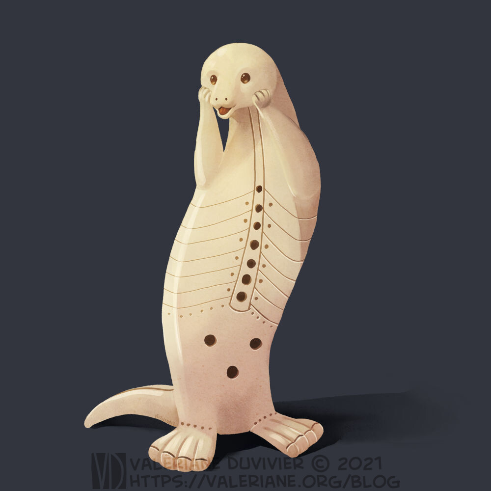 Otterly adorable
Redraw of an Inuit Otter amulet, 1870-1880