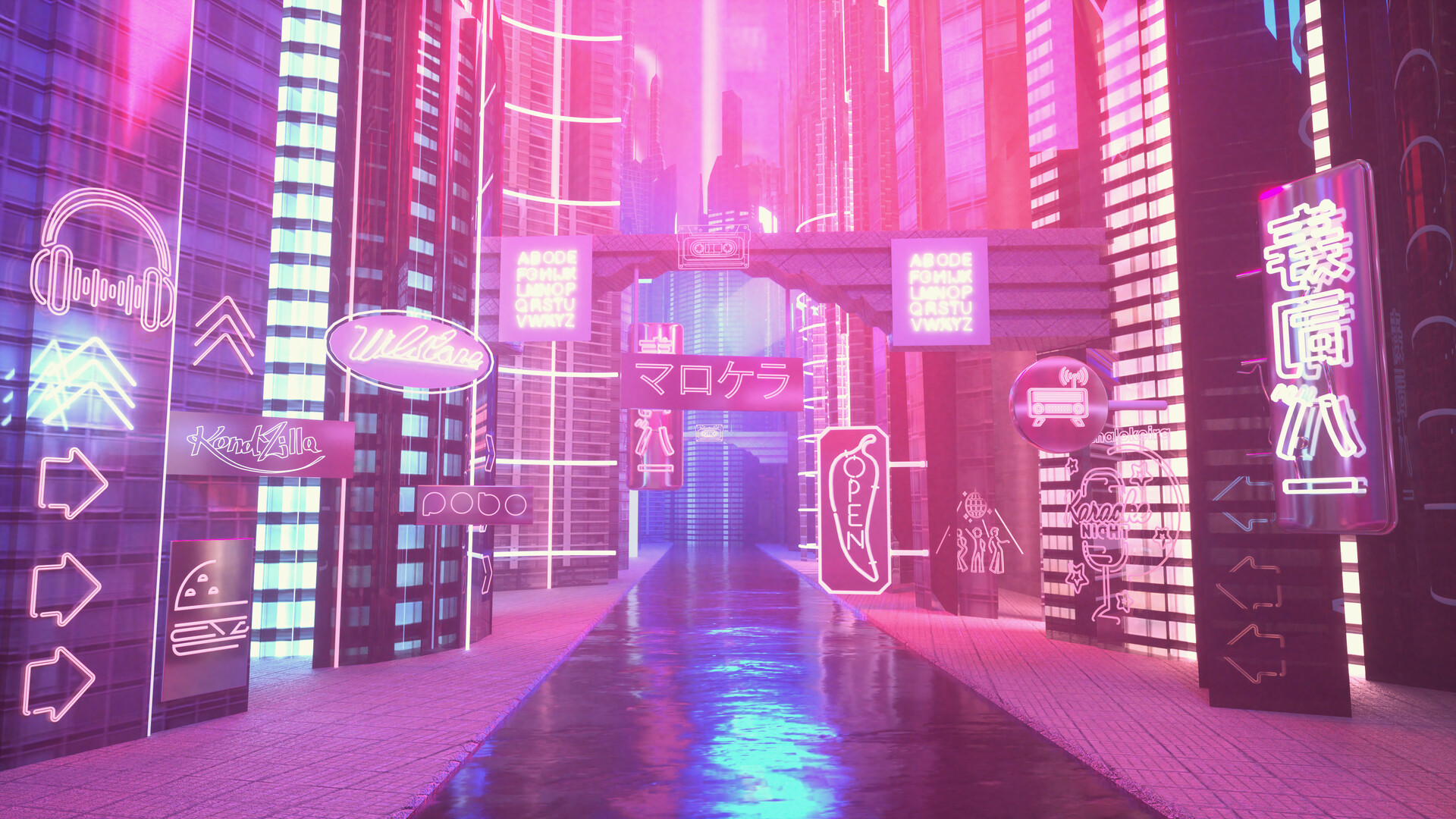 ArtStation - Neon city