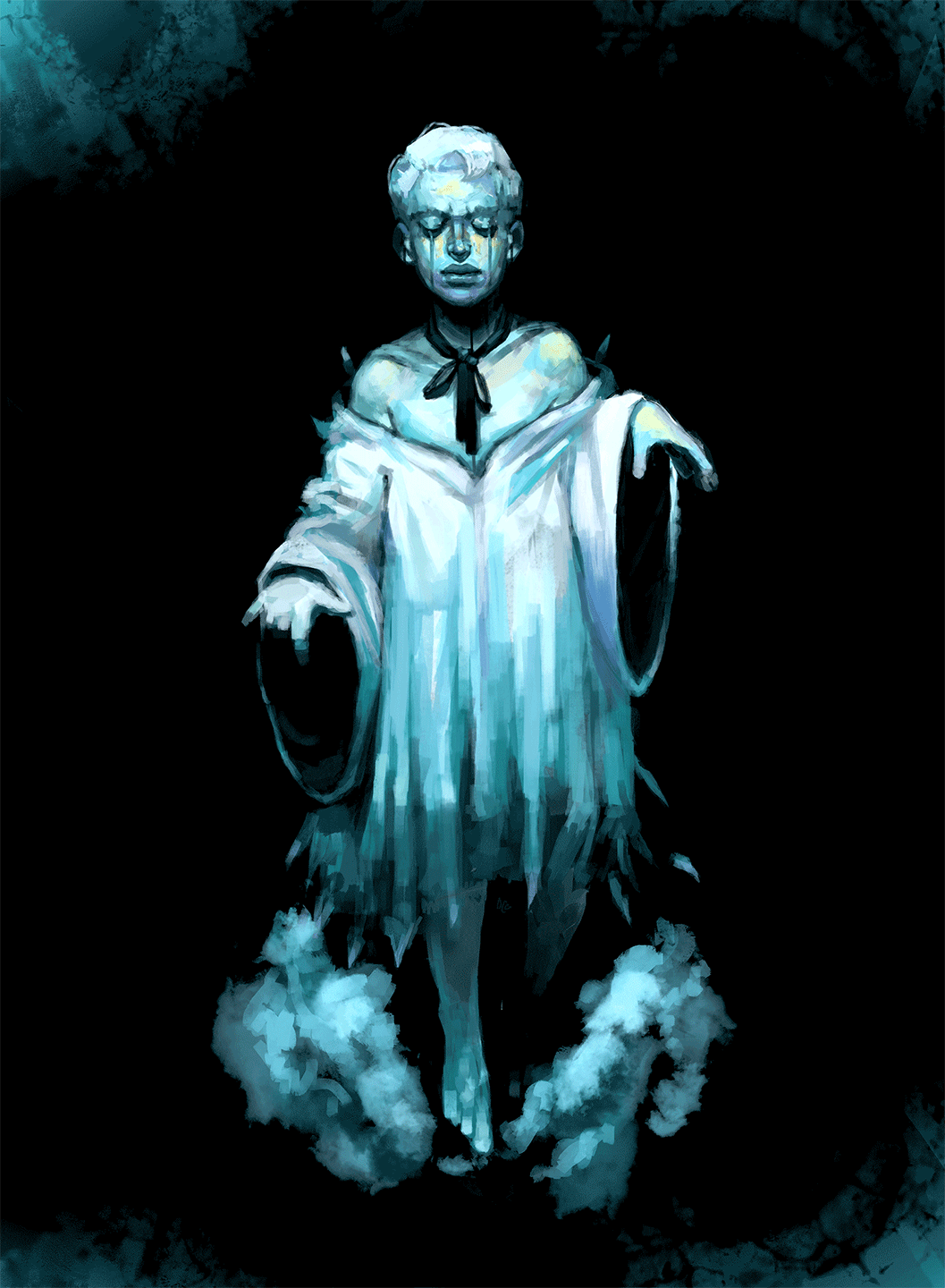 ArtStation - Ghost Boy concept art [ANIMATED ILLUSTRATION] [GIF]