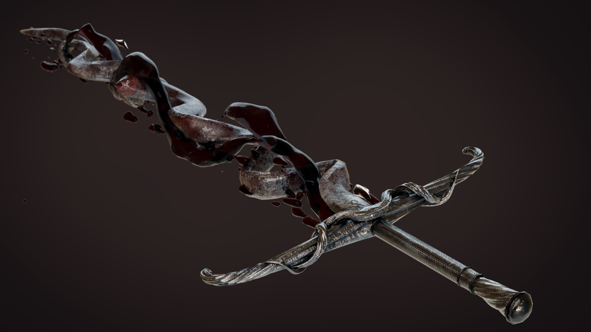 bloody skull sword
