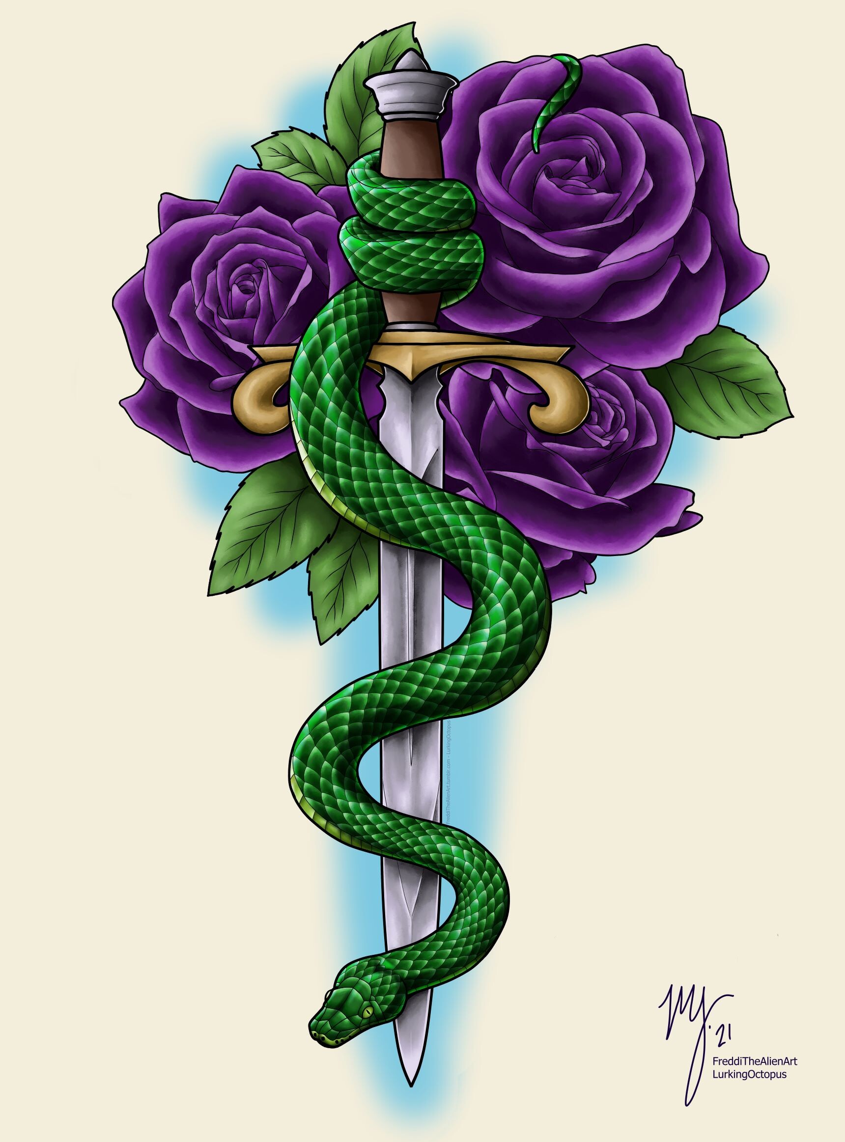 ArtStation - Snake & Dagger