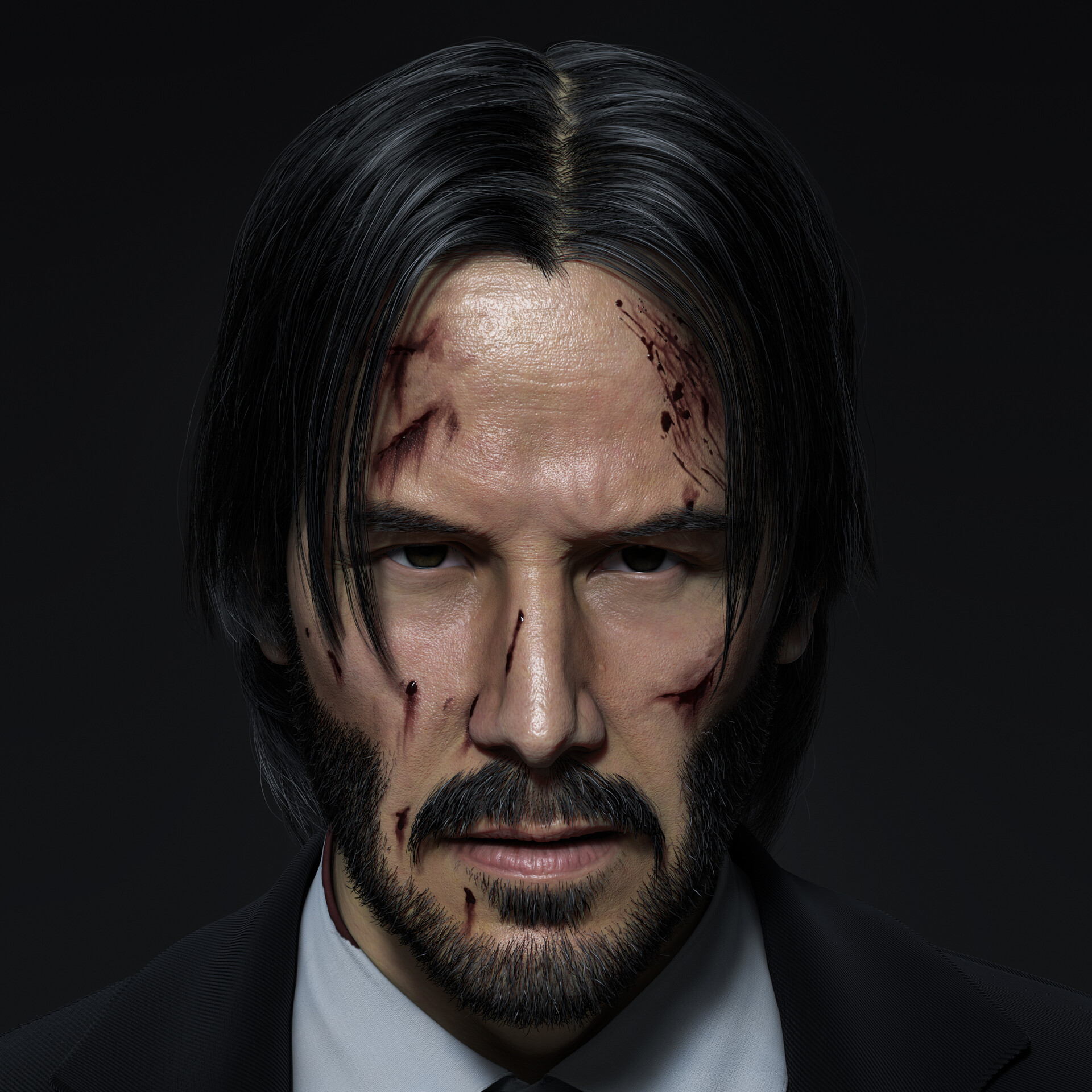 ArtStation - Keanu Reeves-John Wick