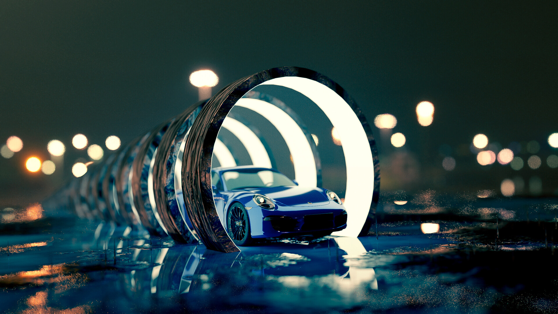 ArtStation - Cool Porsche Render I did in Blender