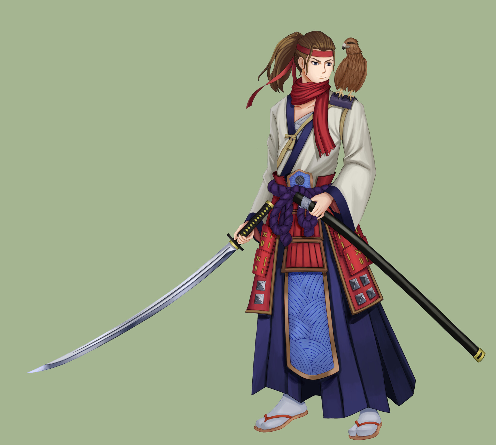ArtStation - Japanese style sword man