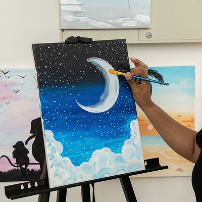 Sip and paint cheap picture ideas