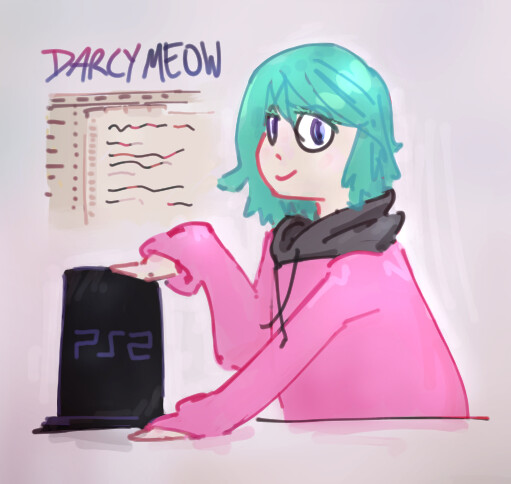 Fun sketch of a picture for my friend Darcy: https://twitter.com/darcymeow