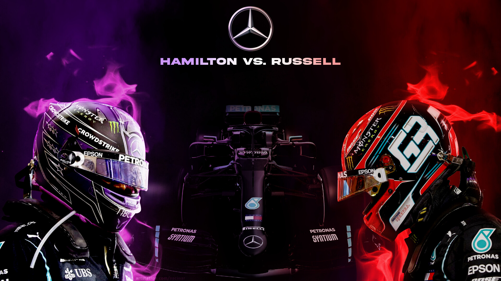 ArtStation Hamilton vs Russell