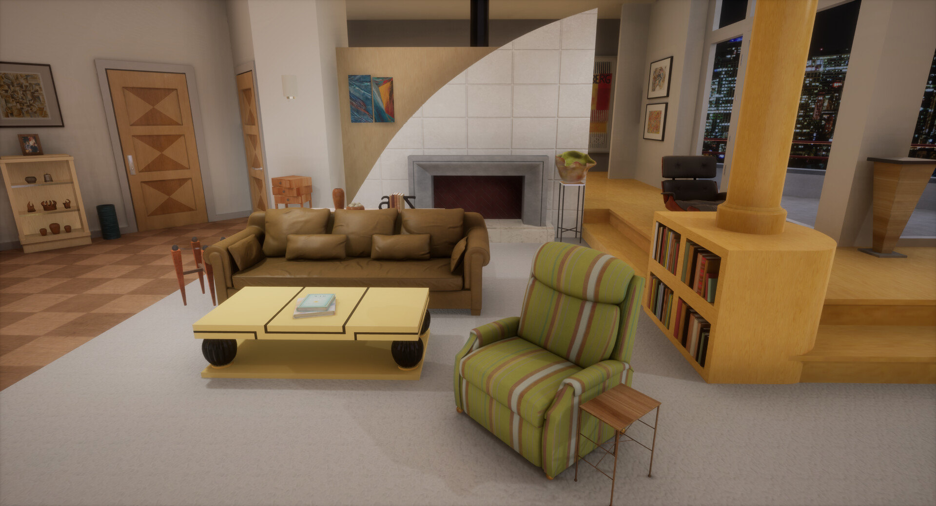 Ephan Joseph Frasier's Apartment Living Room