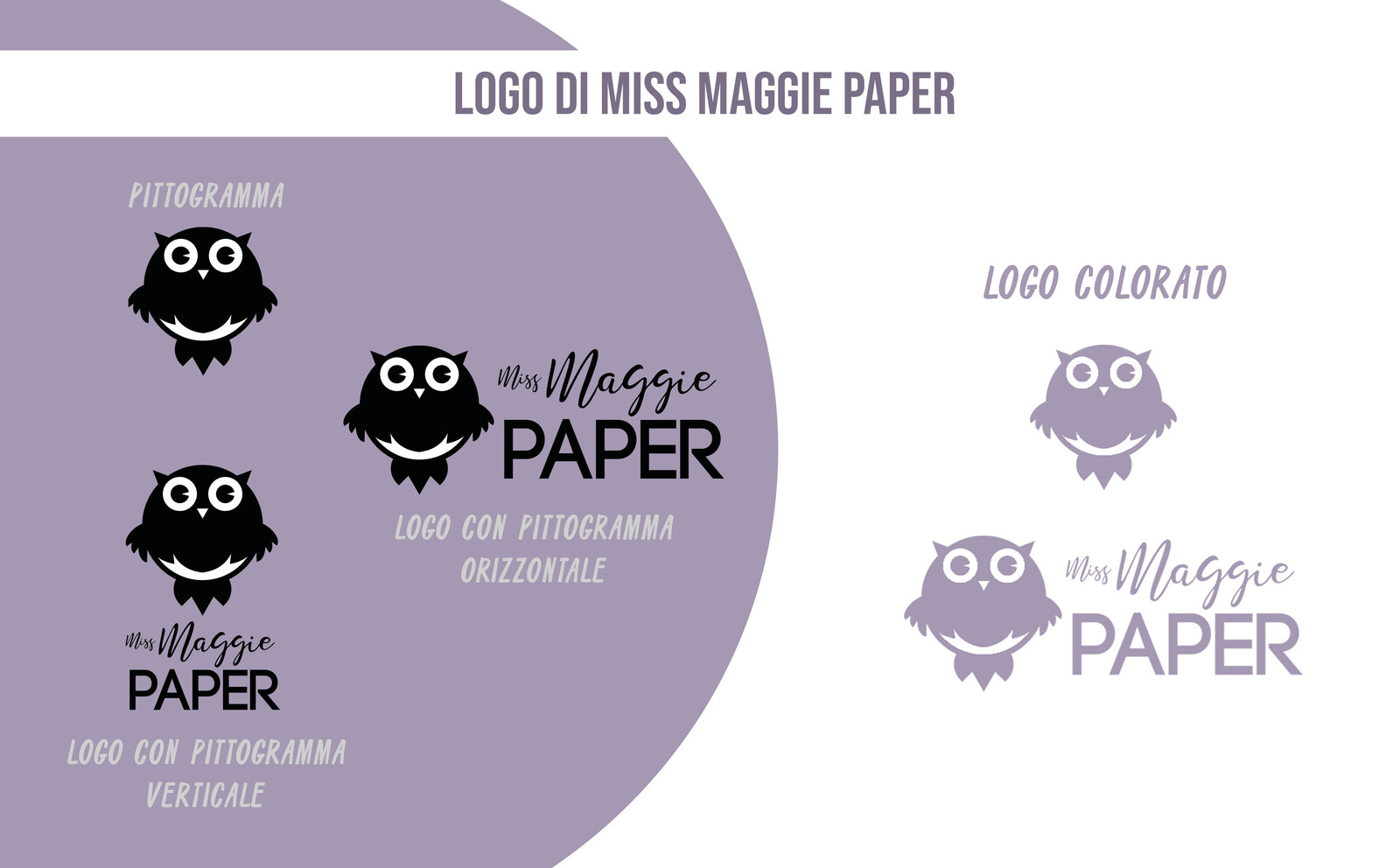 Logo design for "Miss Maggie Paper" Web Site.