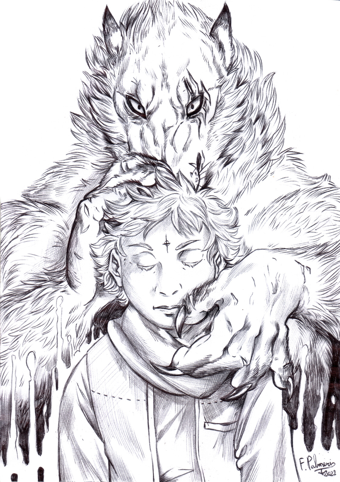 WIP 2 - Ballpoint pen shading and lines