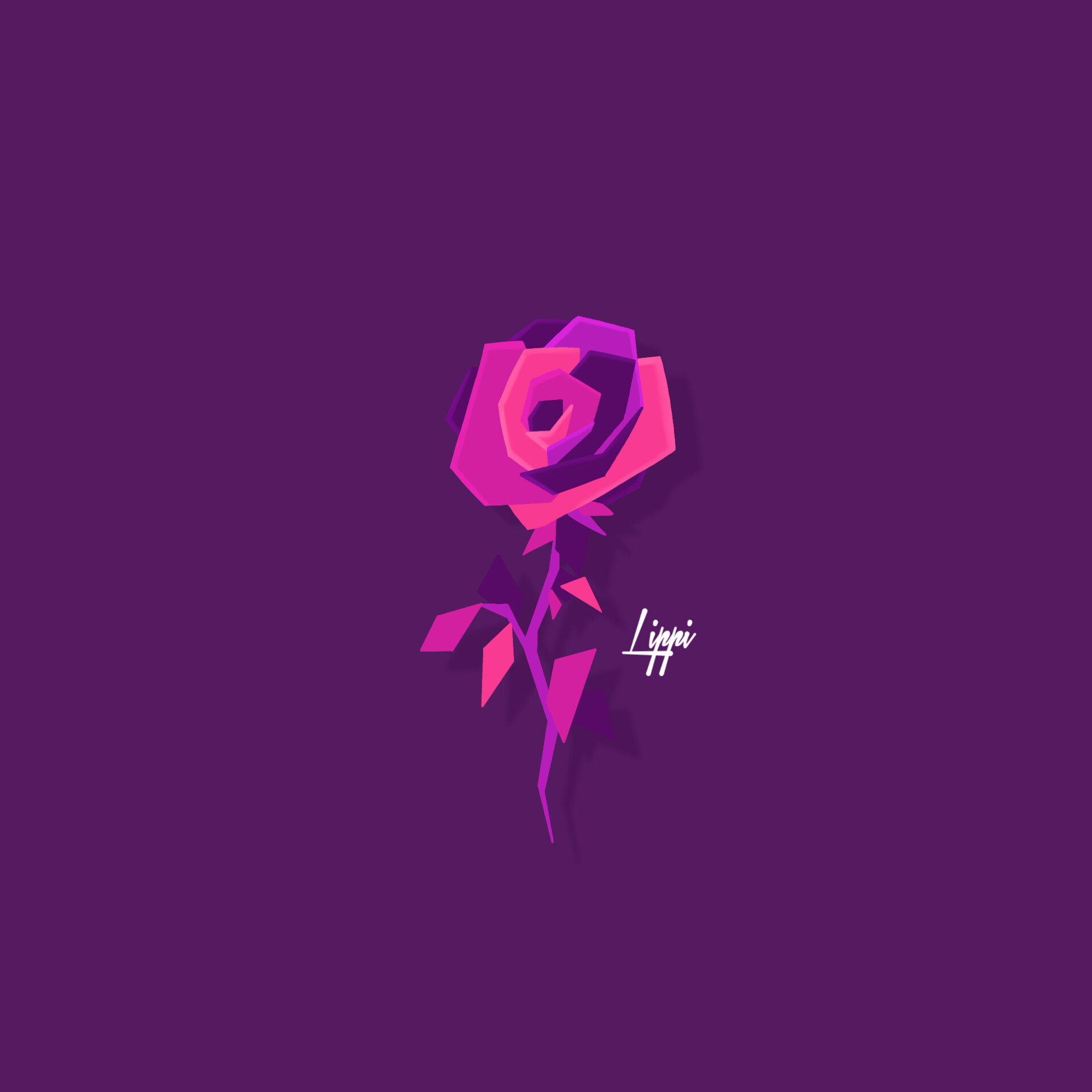 ArtStation - Geometric rose