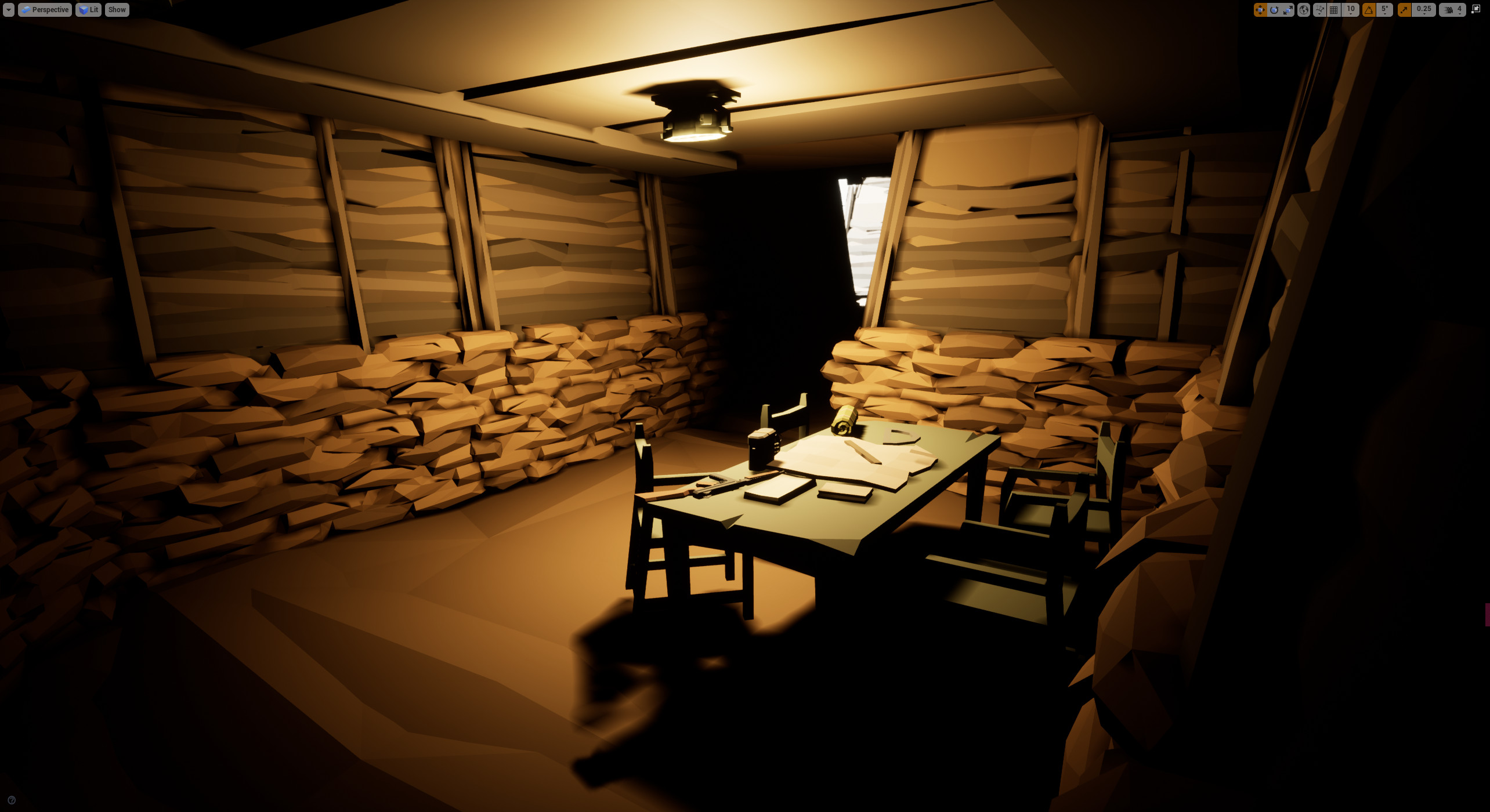 A small offshoot of the main trench area that offers the player some health, ammo, and collectible intel.