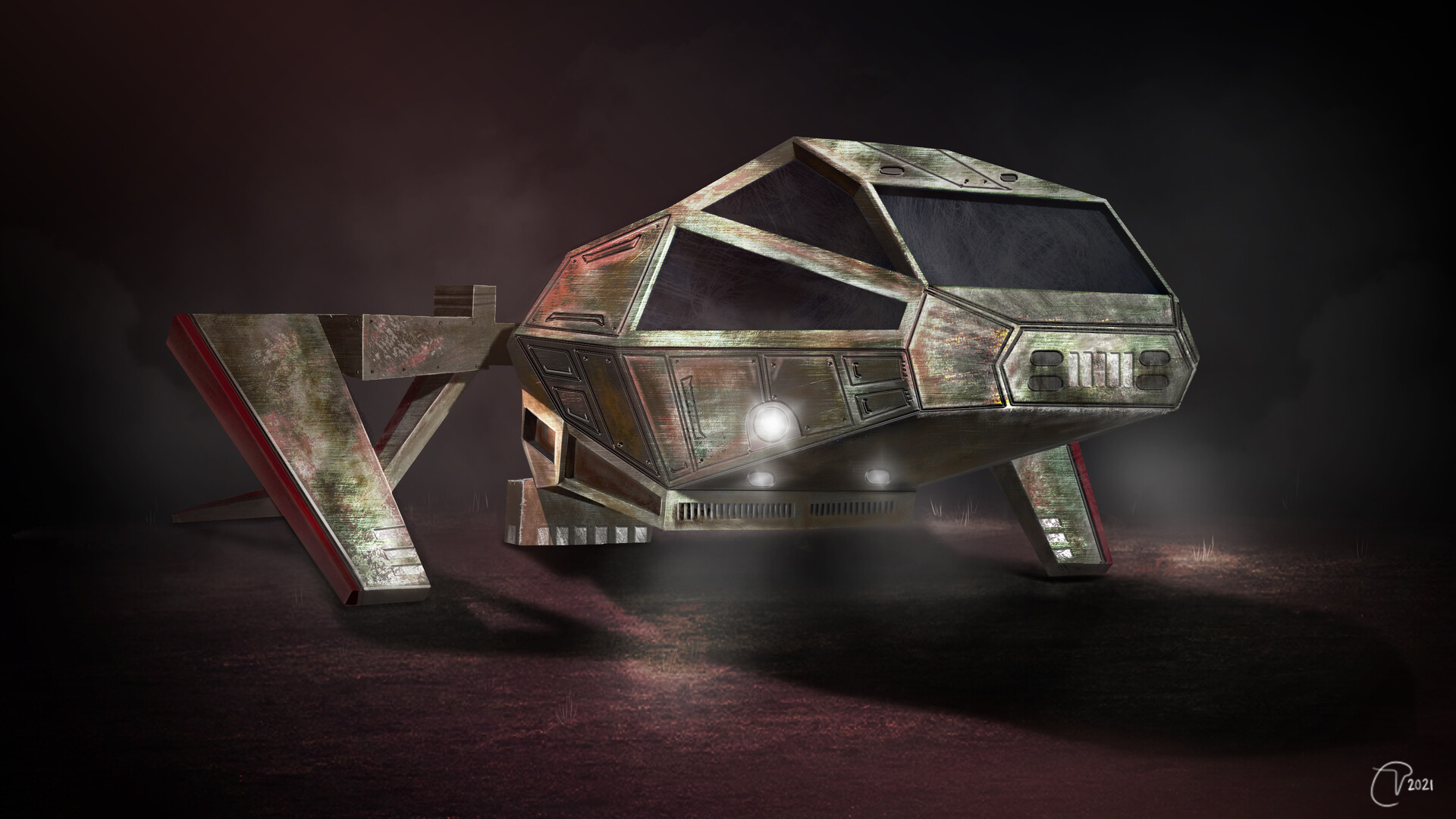 ArtStation - Prop Design: Spaceship