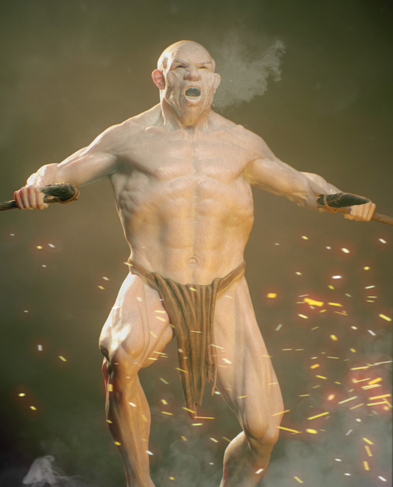 War Dance (Anatomy Study - Neanderthal)