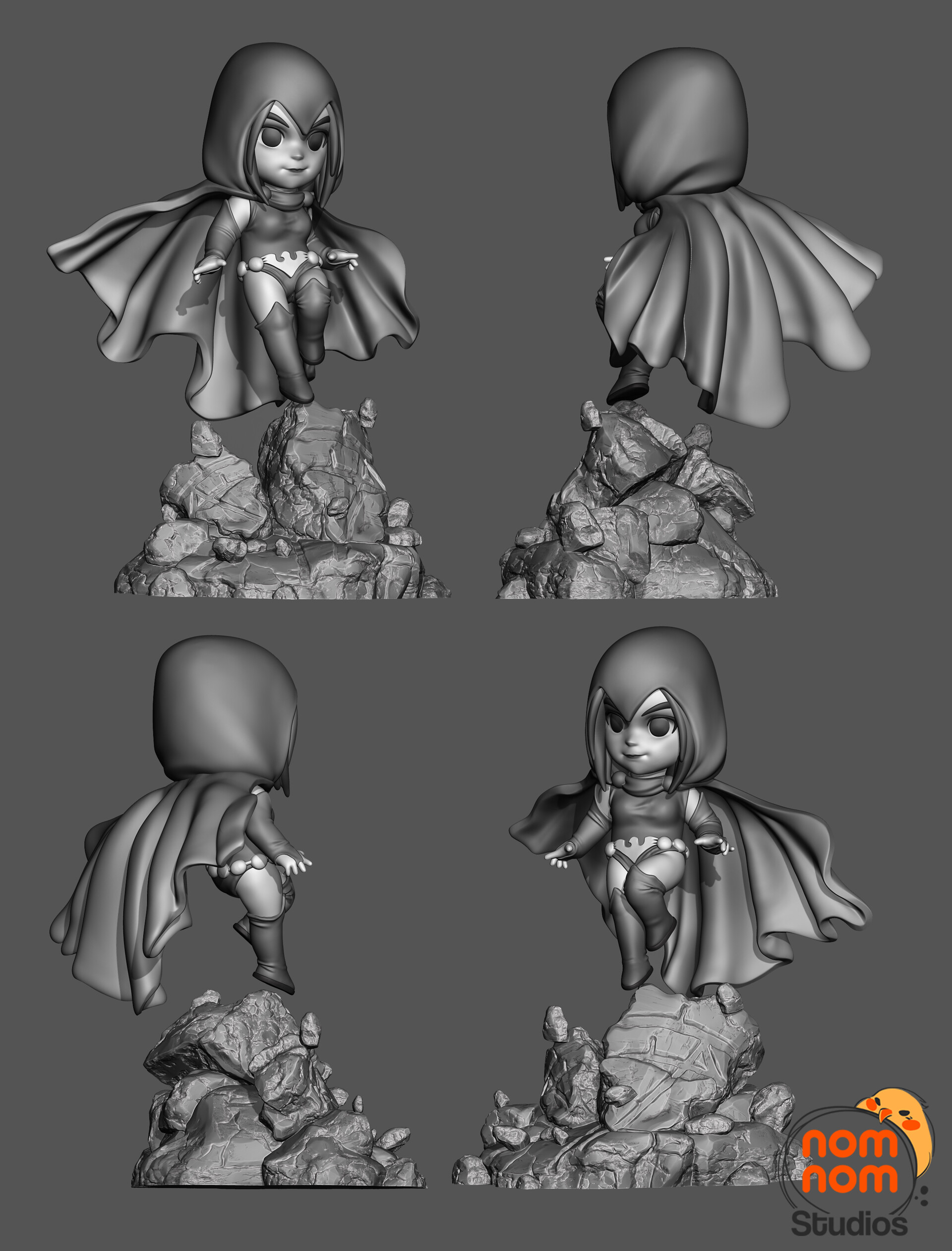 raven teen titans 3D Print Model