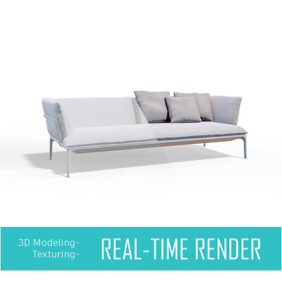 3D Modern Sofa