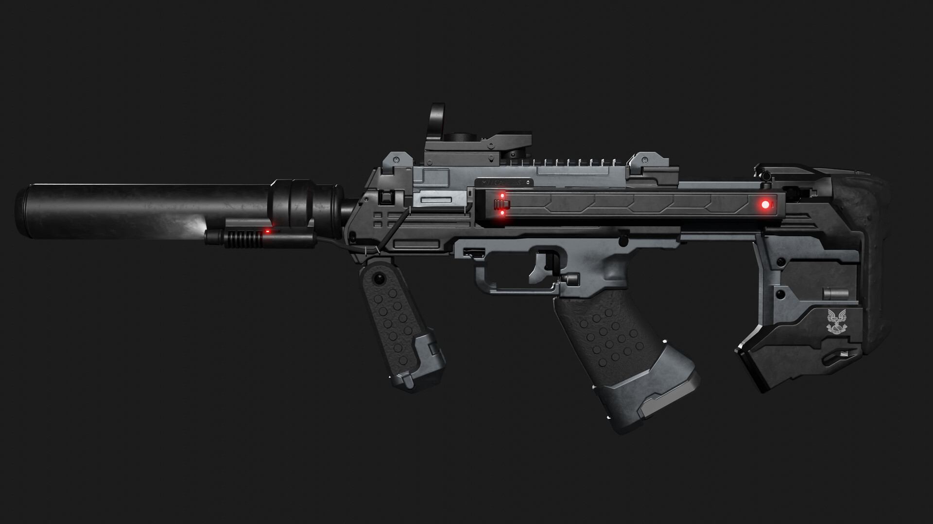 MorbidAngel Halo 3 ODST smg redesign by Wernissage 3d model