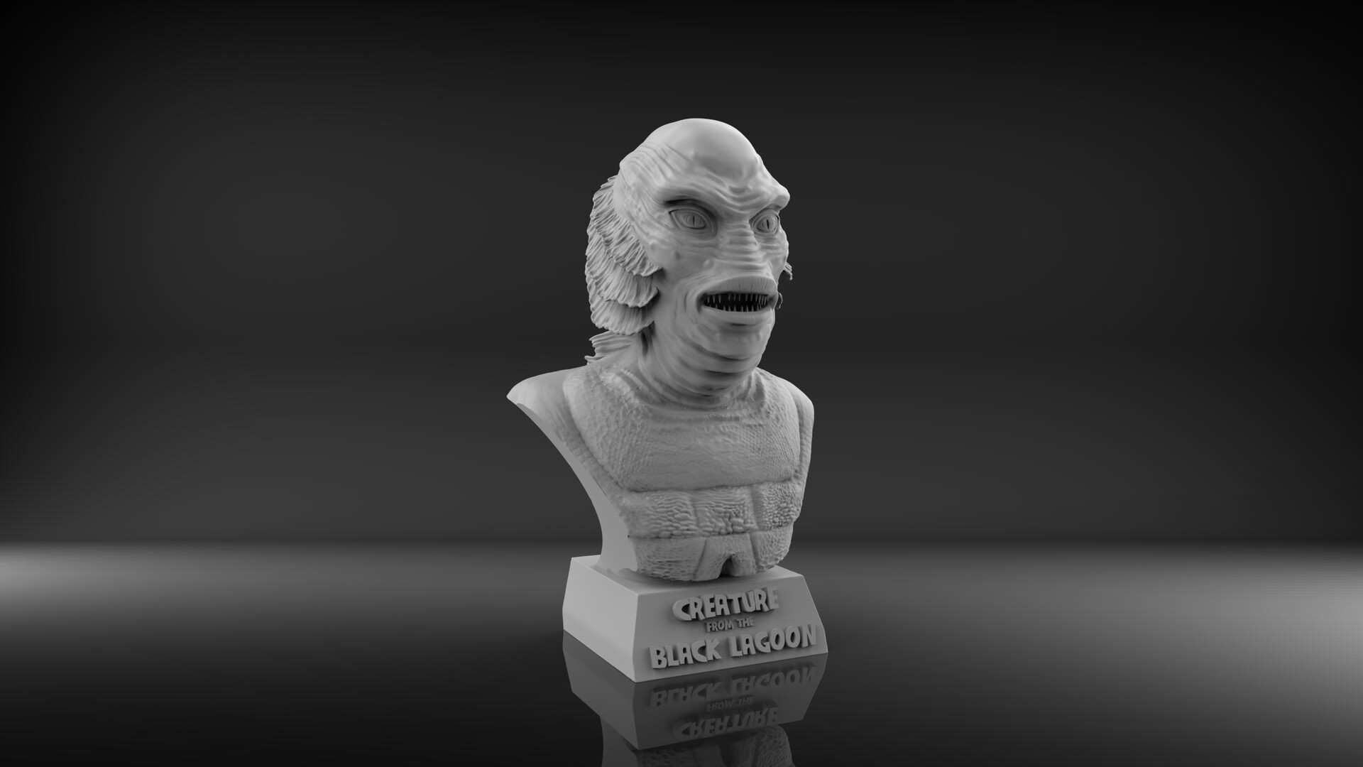 Details about   Creature from The Black Lagoon bust 3d printed fan art. 