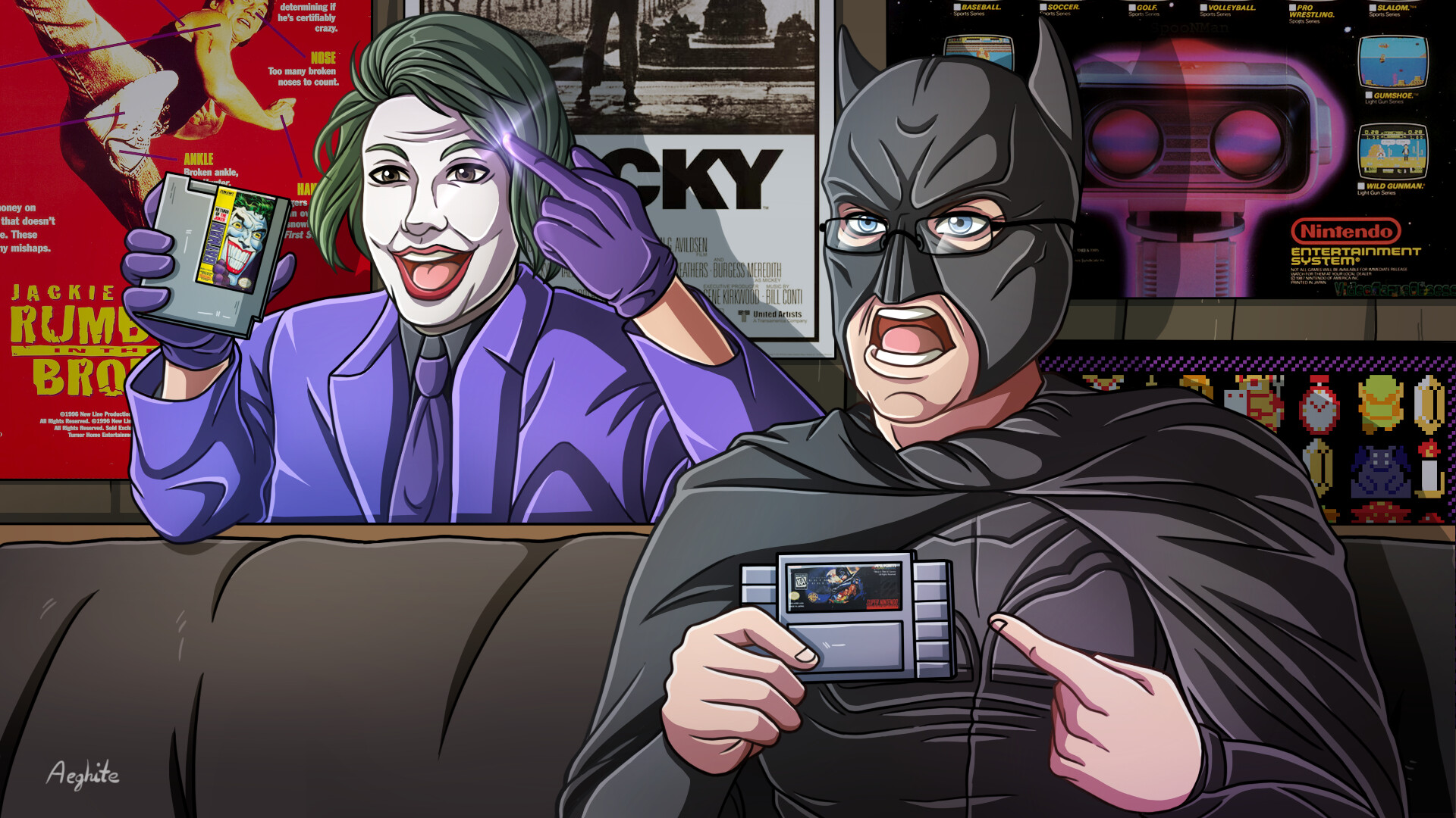 ArtStation - AVGN Batman and Joker