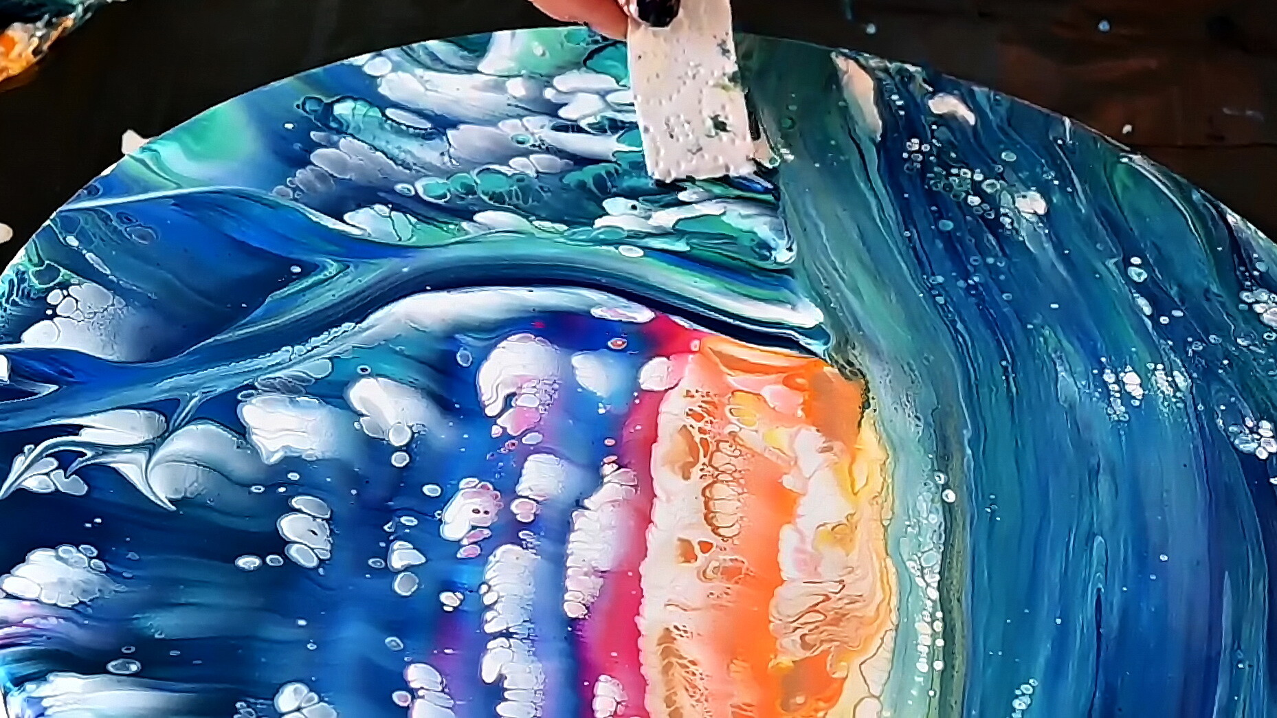artstation-how-to-paint-a-landscape-with-acrylics-and-paper-napkin