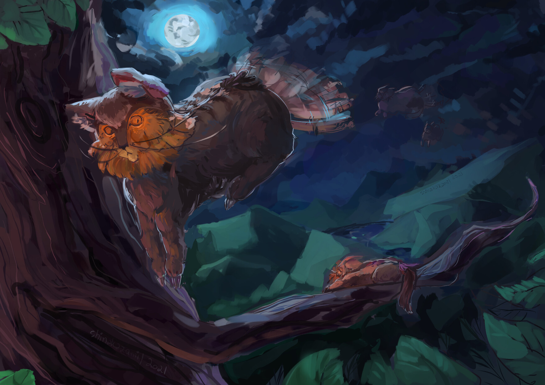 ArtStation [Art trade] Return of The Robin Cats