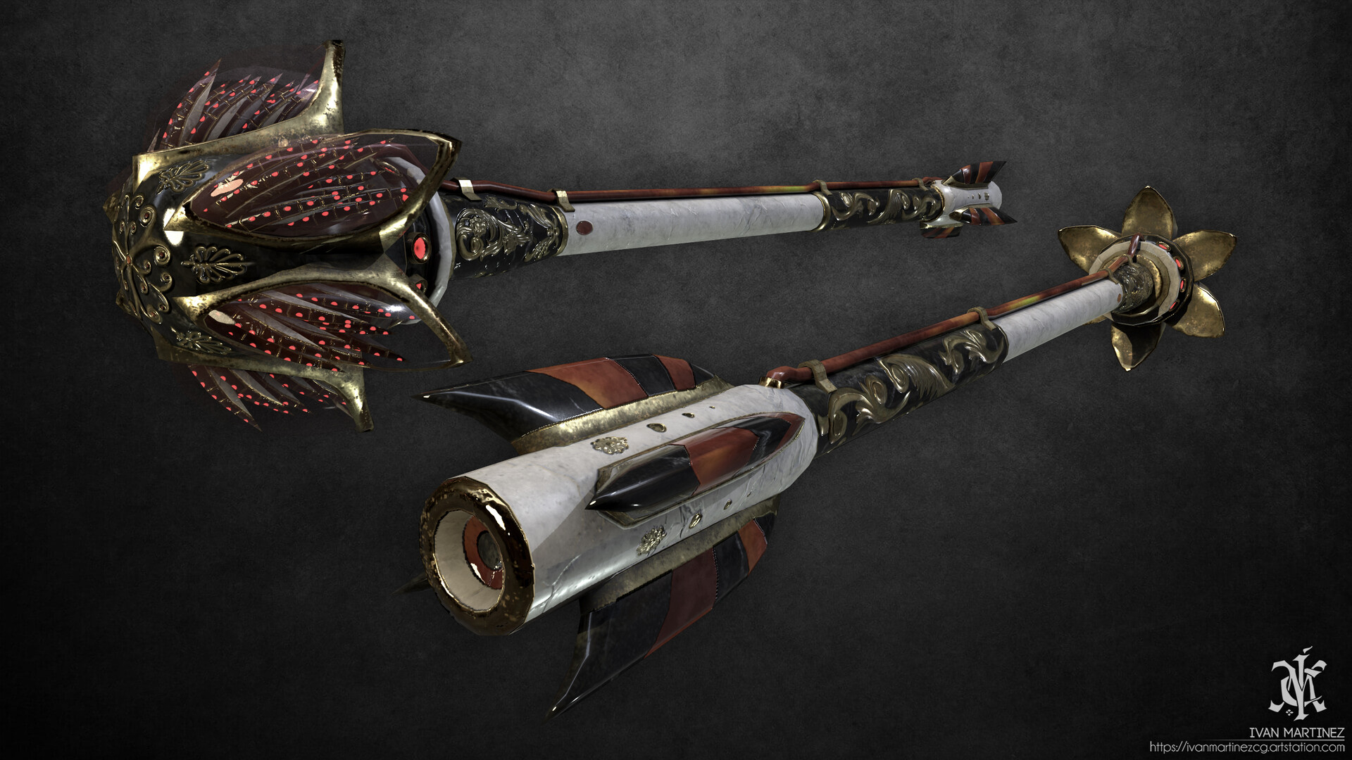 ArtStation Arcane Renaissance Crossbow Bolts Texturing