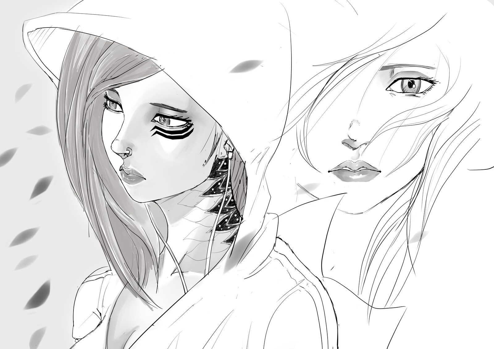 White and Black - Step 1