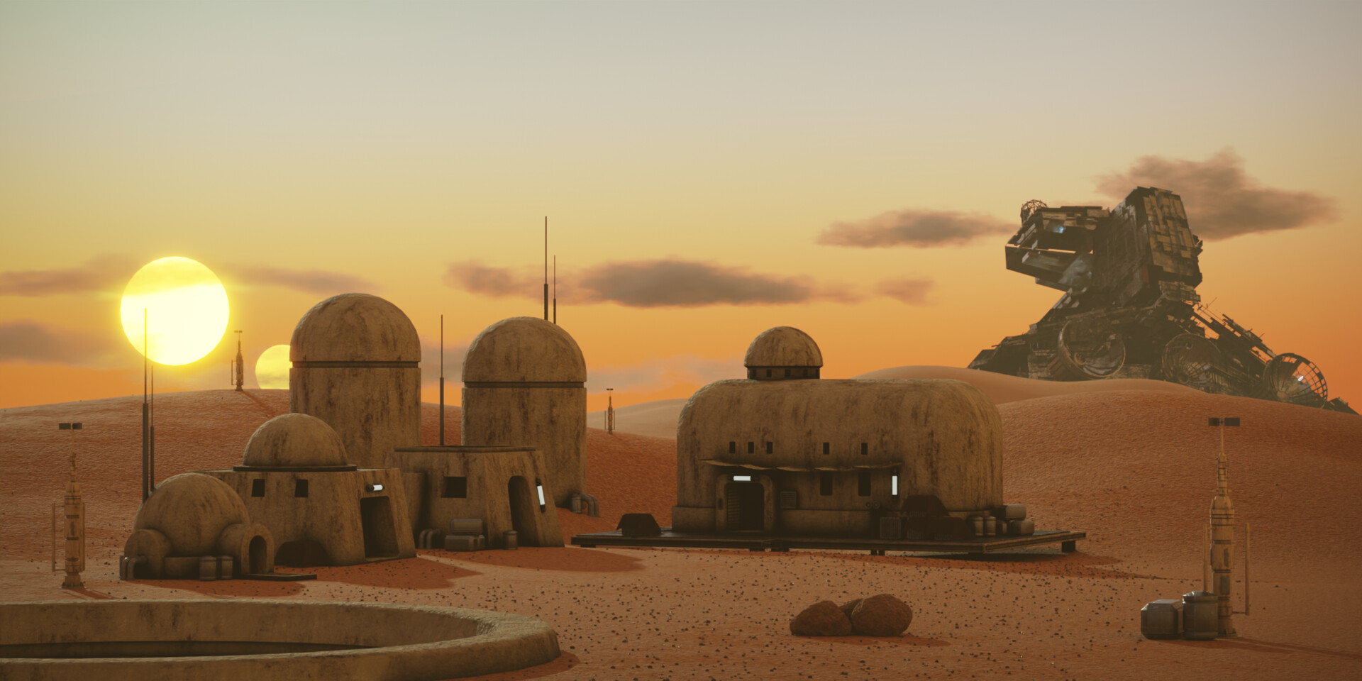 Minimalist Tatooine Wallpapers  Top Free Minimalist Tatooine Backgrounds   WallpaperAccess