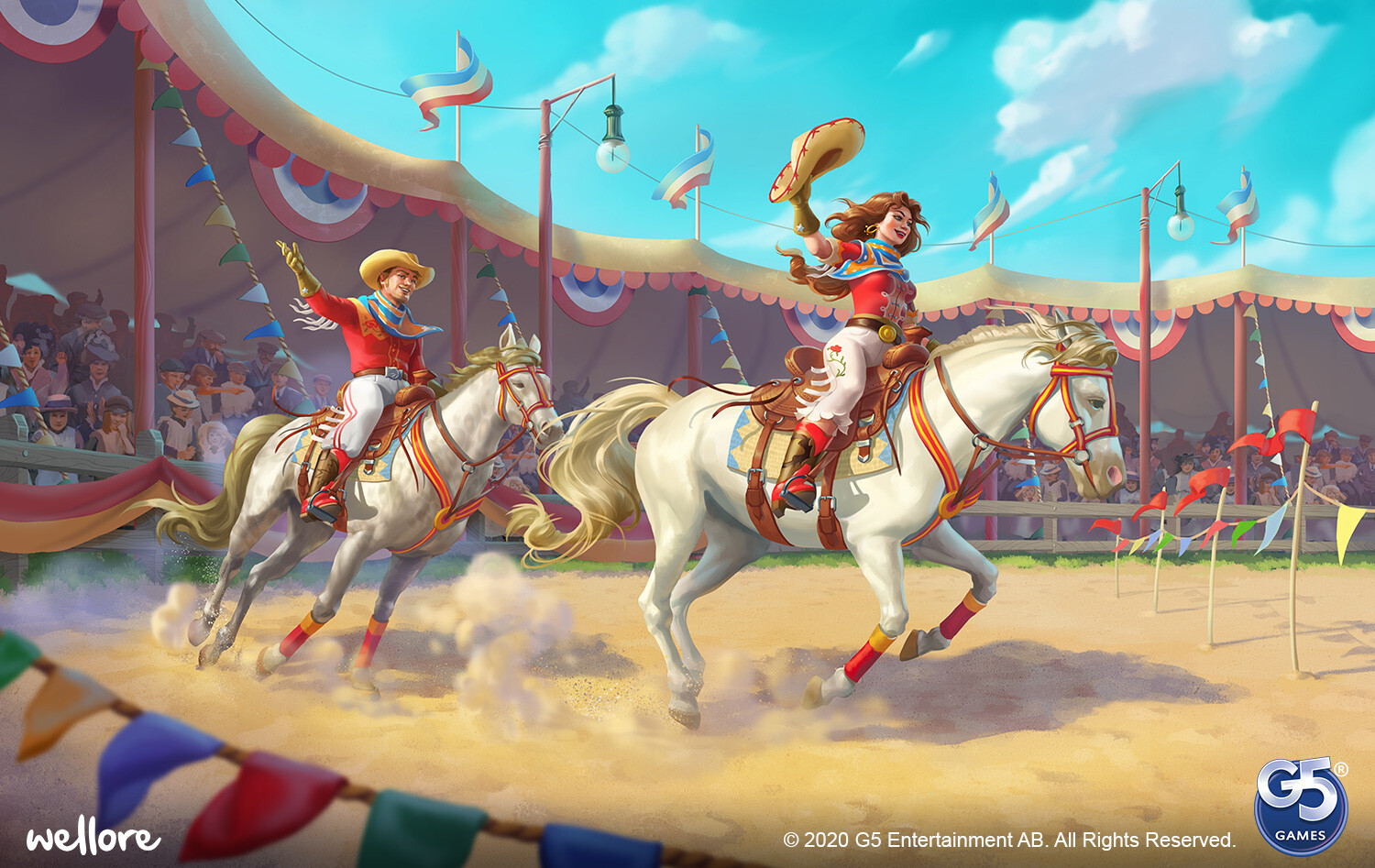 Jewels of the Wild West - Game illustration for G5