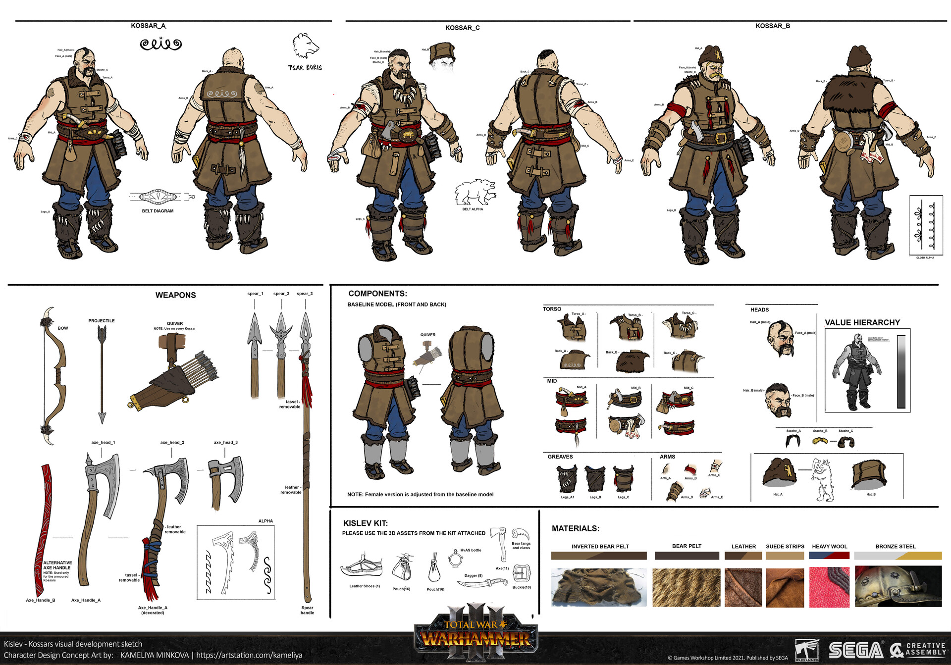 Kameliya Minkova - TW: WARHAMMER III - Kossars