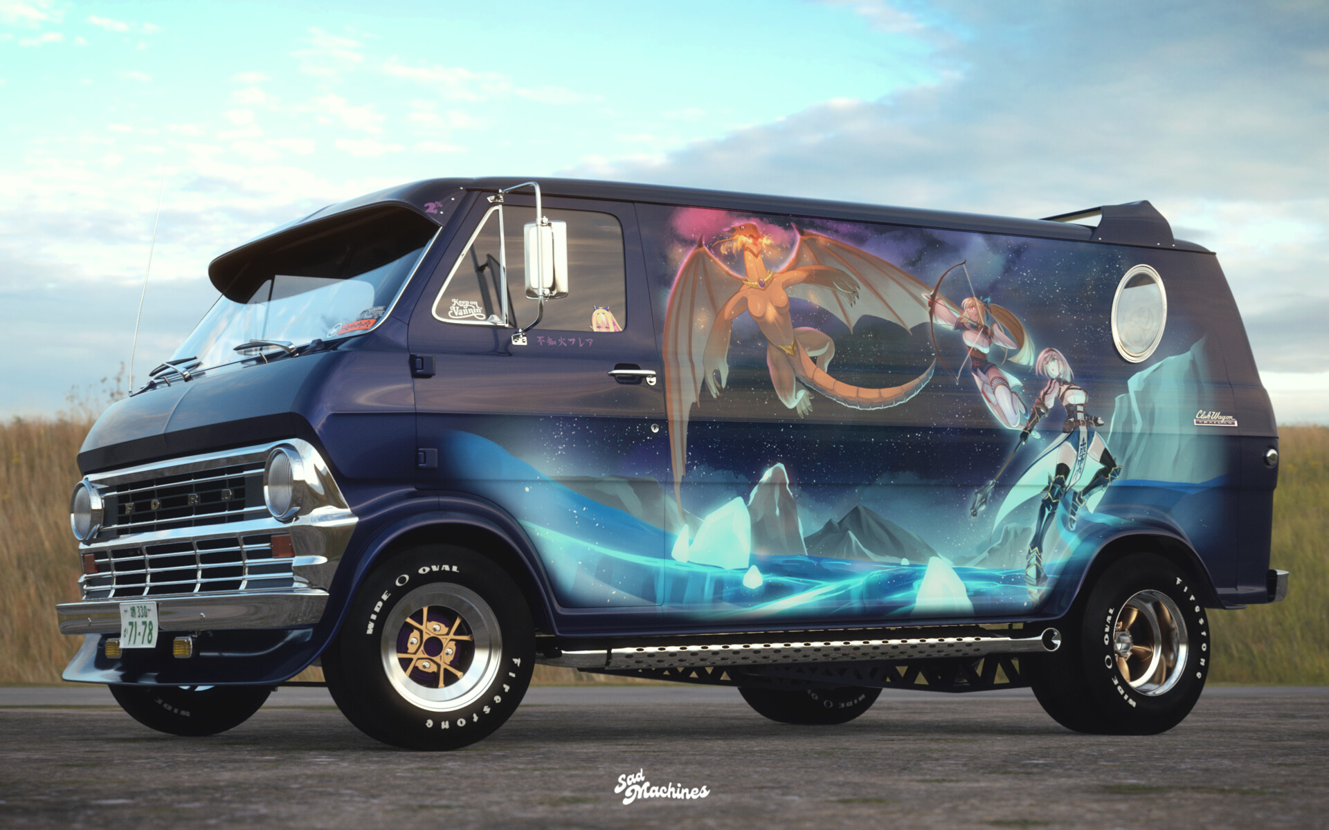 Garrett G Hololive Vantasy 71 Econoline Itasha