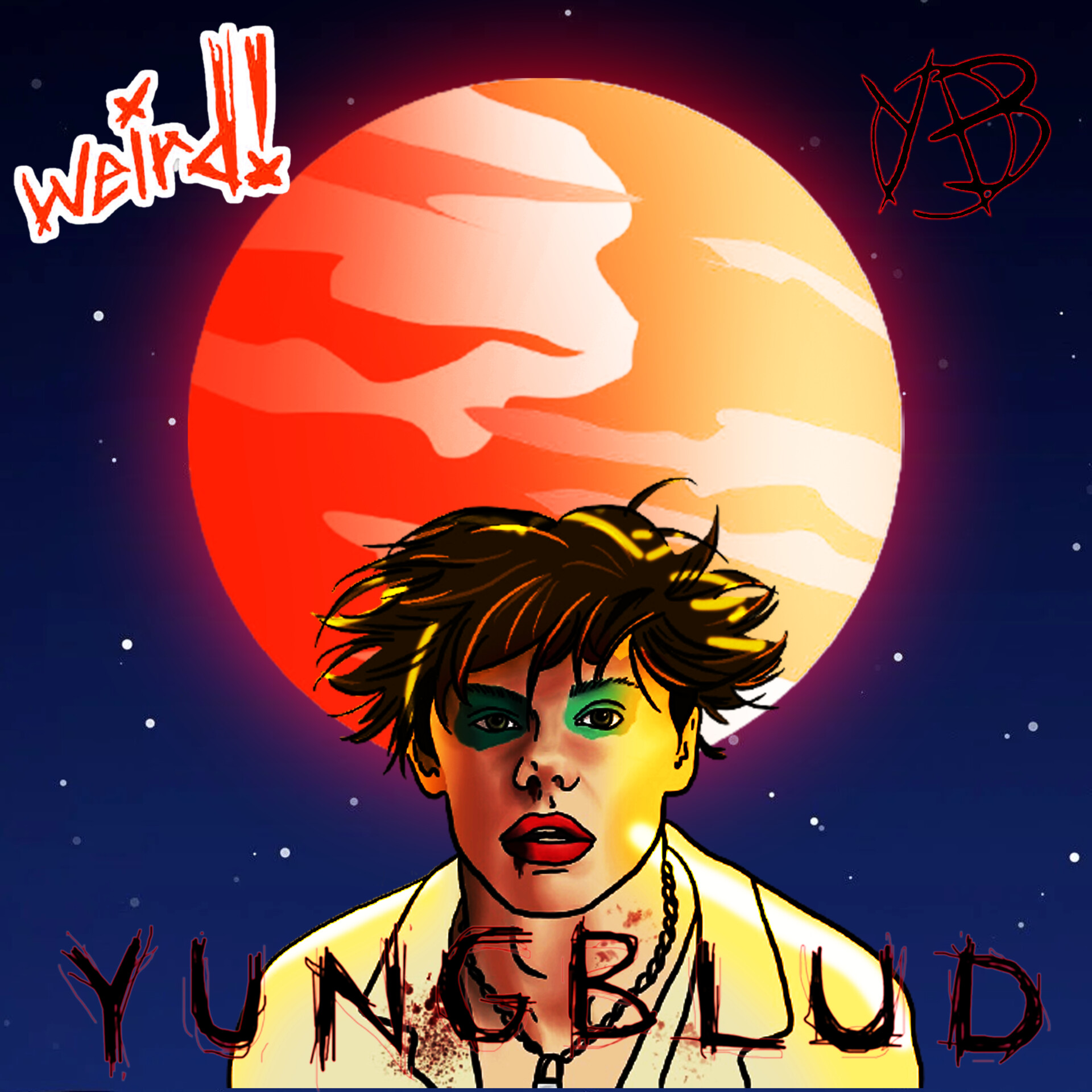 ArtStation Yungblud Mars Album Cover
