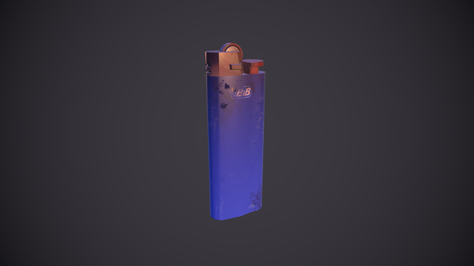 A used lighter found within the hoarder environment - showing its grime and previous over use. Game ready. Made in Maya and painted in Substance Painter.
