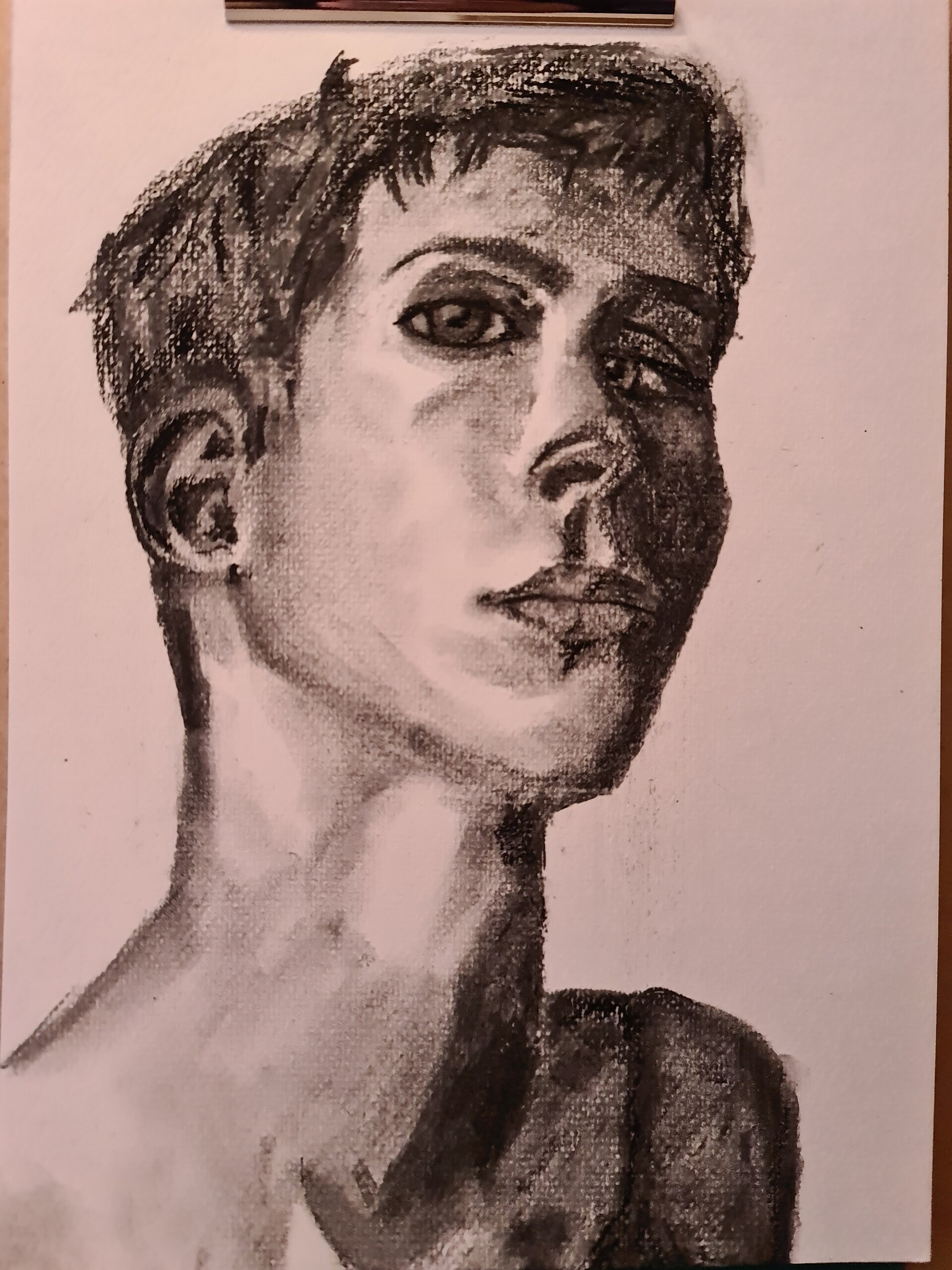 ArtStation Charcoal portrait practice