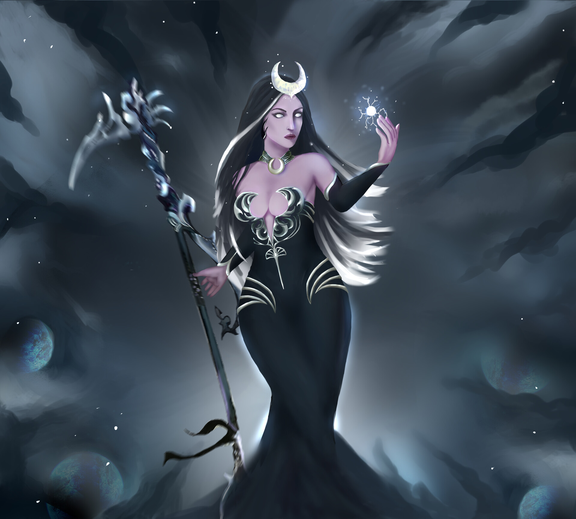 ArtStation - Nyx- The Goddess of night