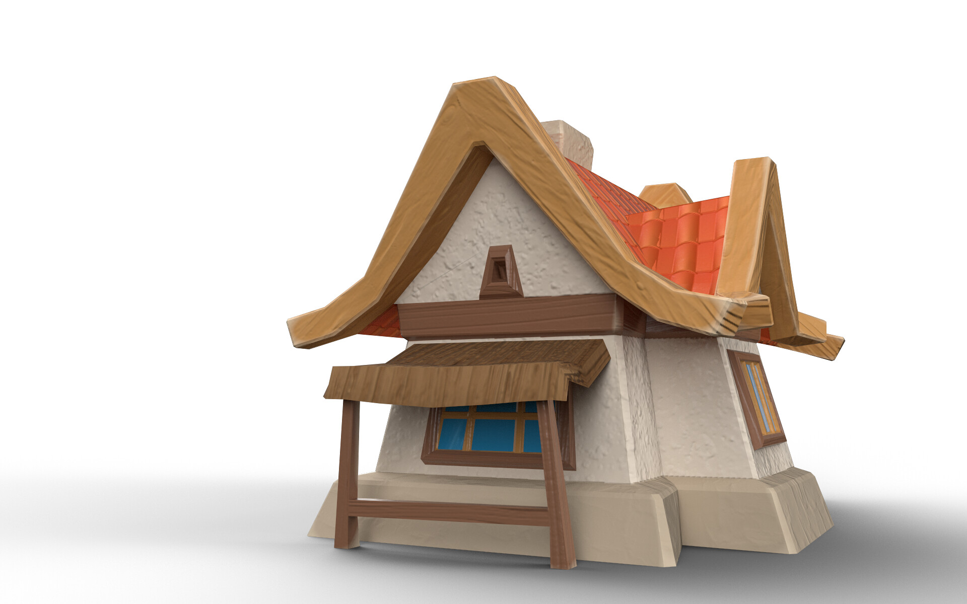 ArtStation - Stylized toy or cartoon small house