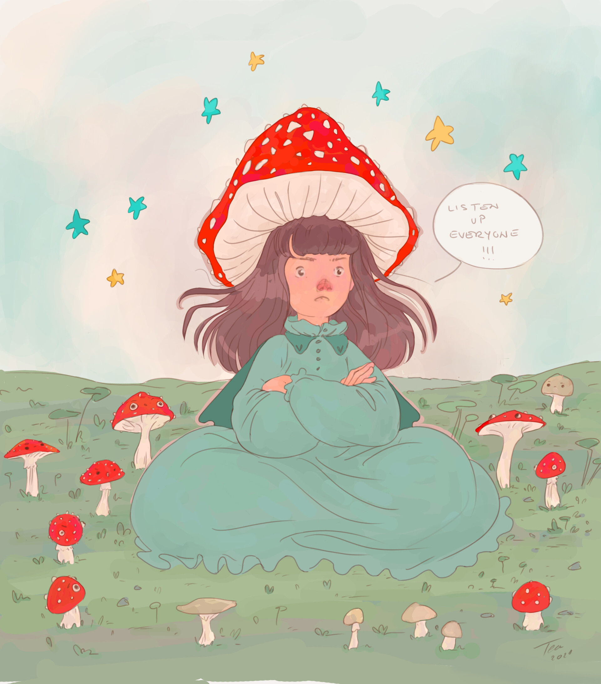 ArtStation - Mushroom girl dtiys