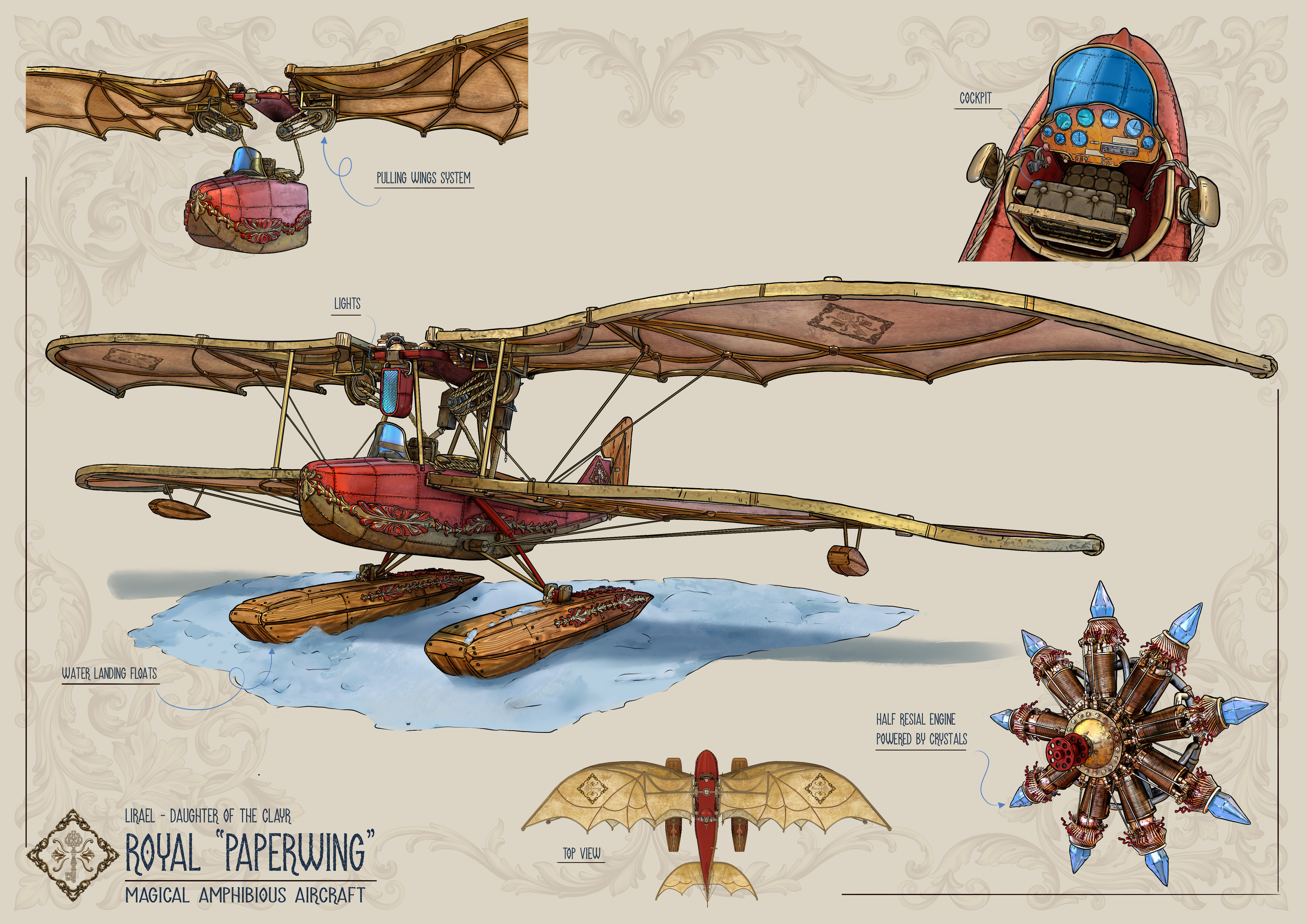 Lirael: Daughter of the Clayr - Royal Paperwing Aircraft 