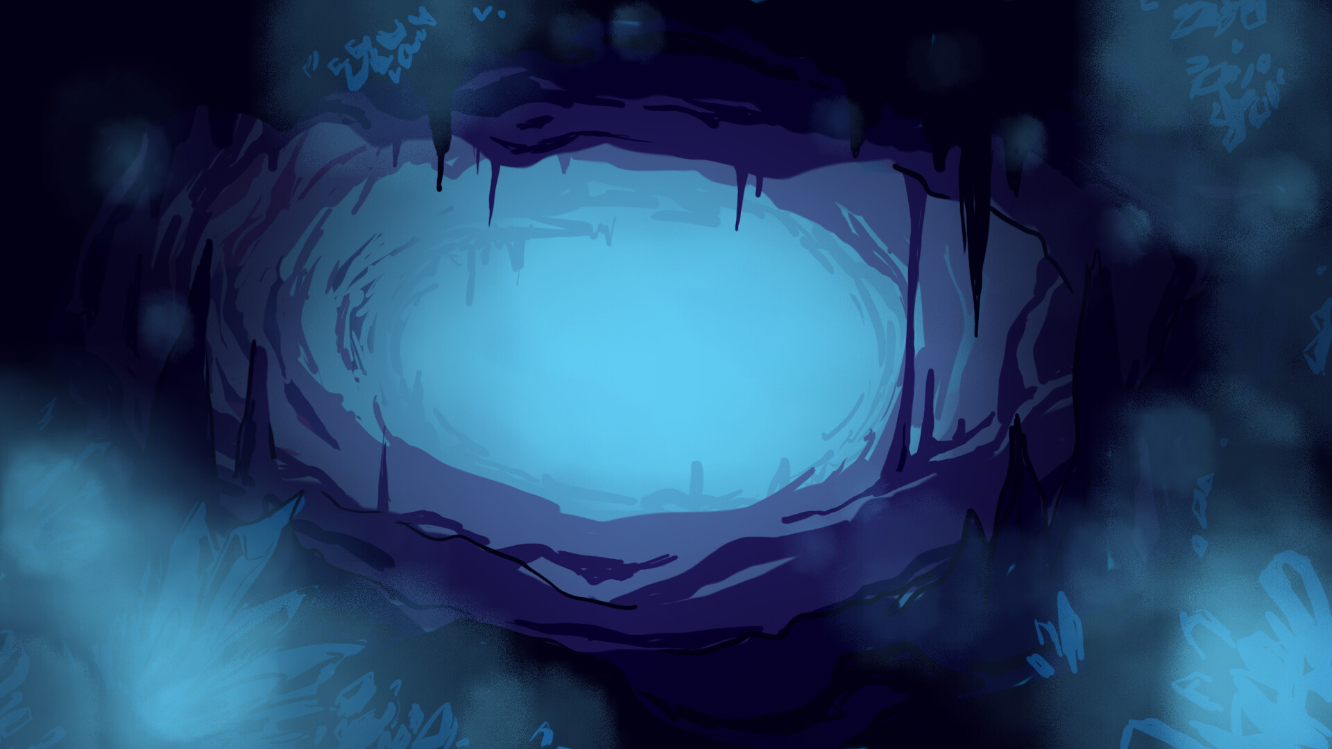 Joseph Gignoux - Crystal cave biome - Lightless