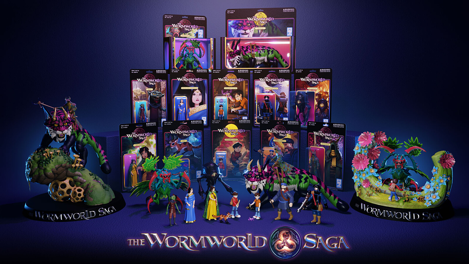 The Wormworld Saga Digital Action Figures