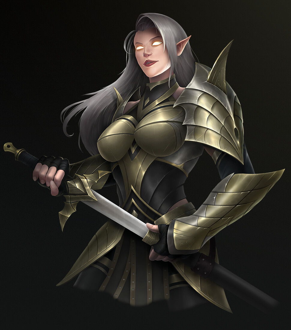 Artstation - Cryptoblades Promo: Elven Knight