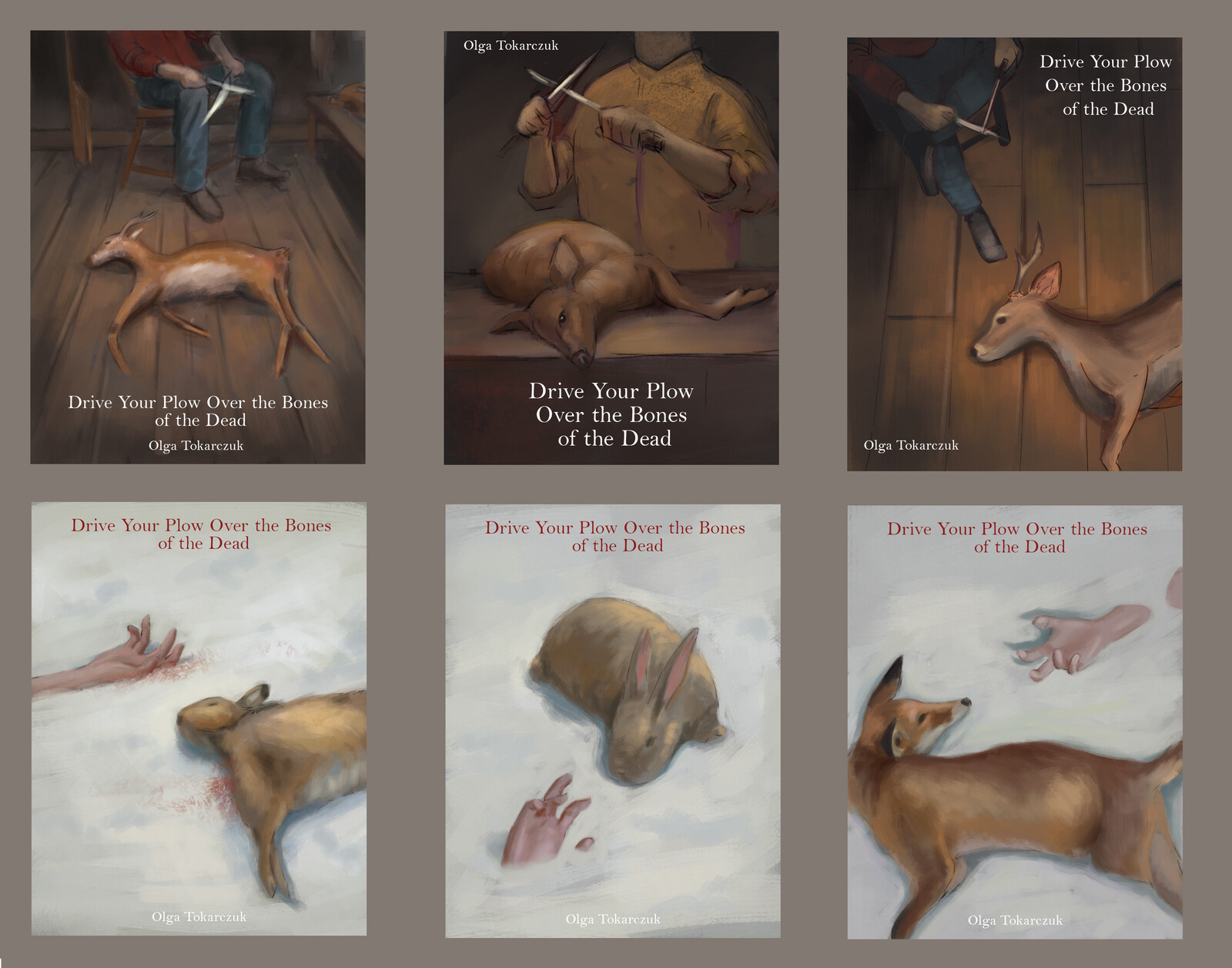 Colour sketches to see which direction I want to take the piece in. 