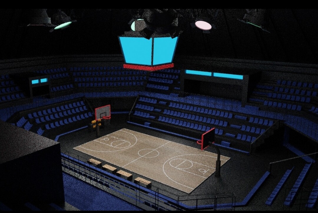 ArtStation Basketball Arena on Blender
