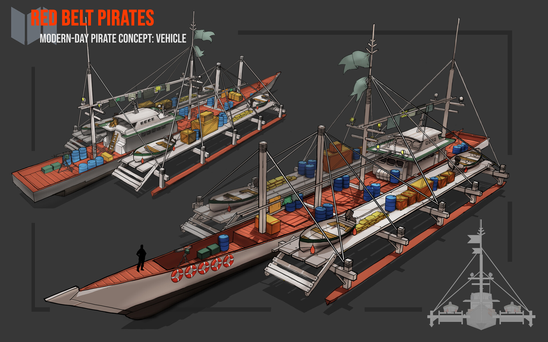 ArtStation - Red Belt Pirate: Modern-day Pirate Vehicle Concept