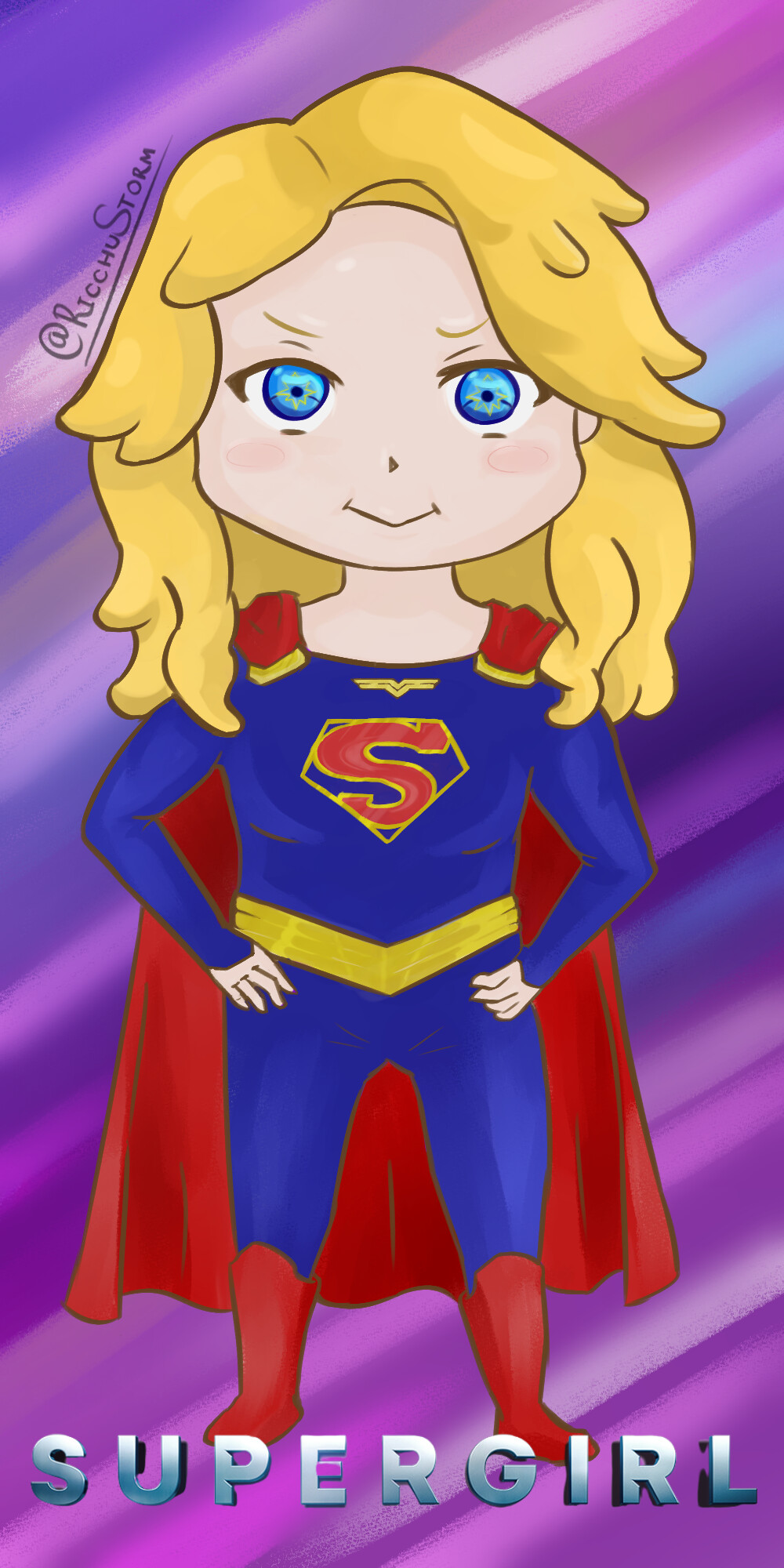 ArtStation - Supergirl Chibi Style