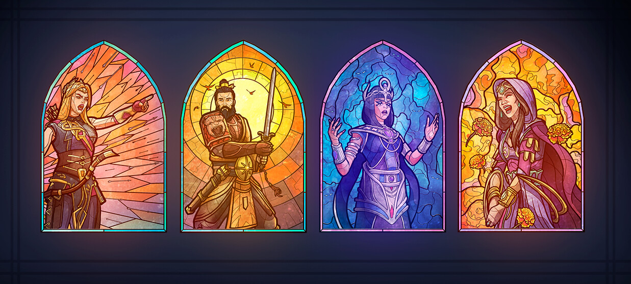 Stained Glass created for game Intro
