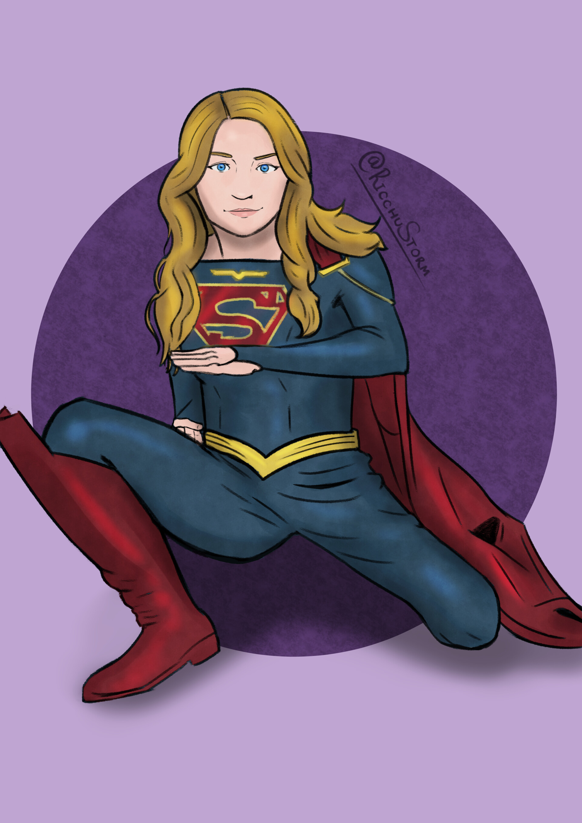 ArtStation Supergirl Power Ranger pose