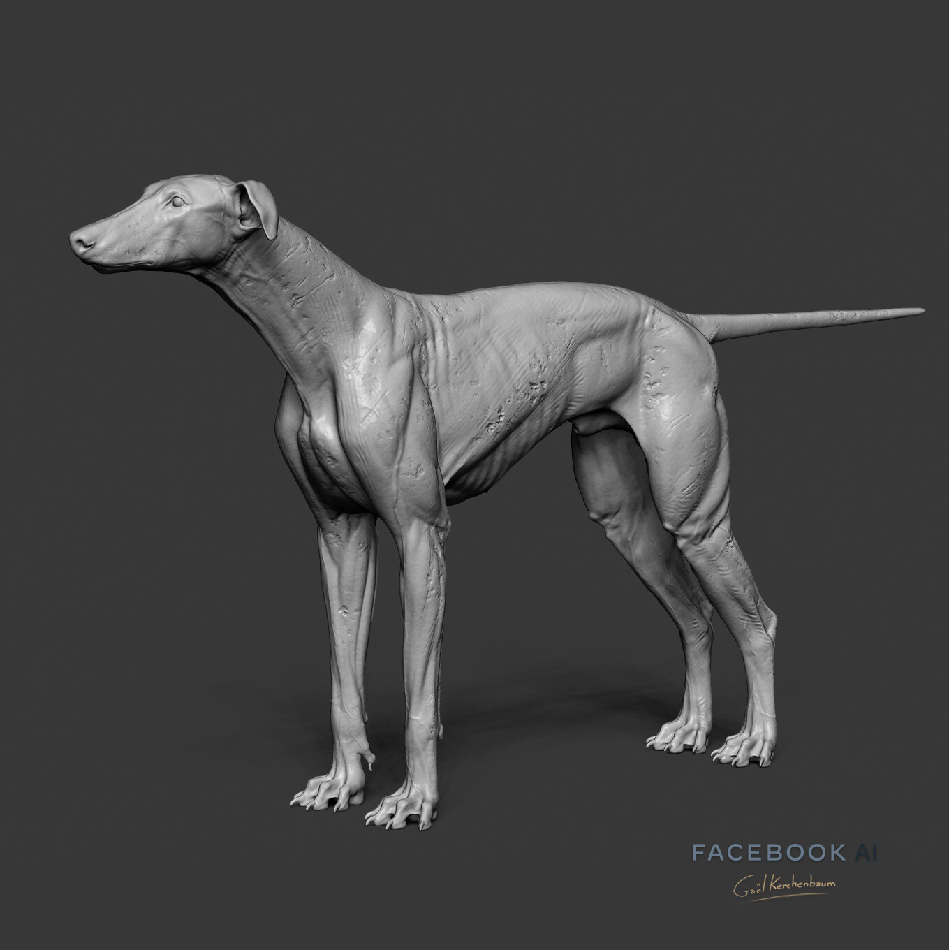 cracks and texture added in ZBrush for look dev