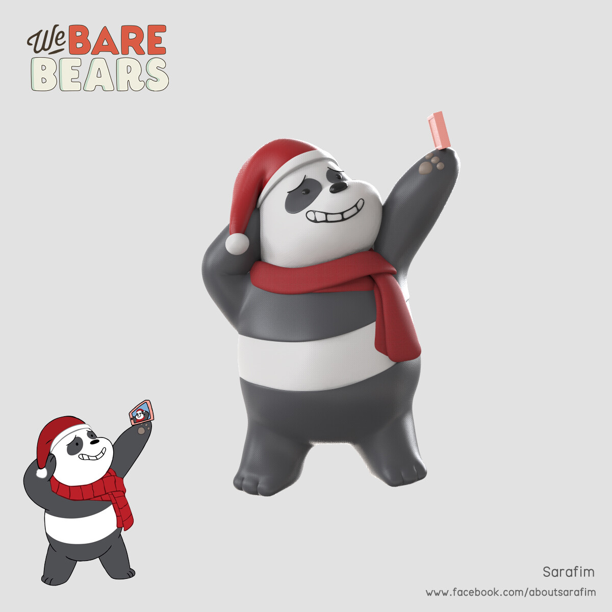 ArtStation We Bare Bears Christmas